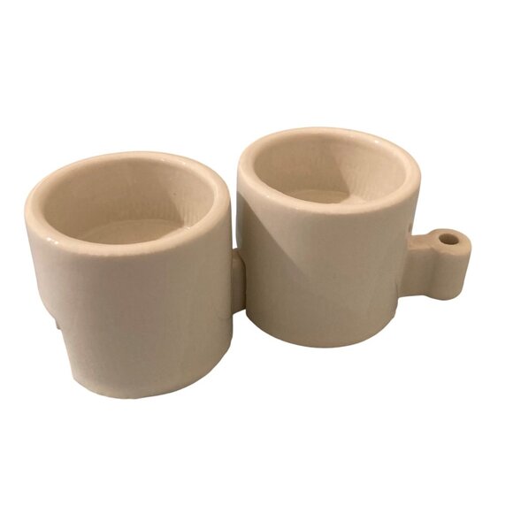 Ikea PS Varmeljushallare Interlocking White Ceramic Tealight Candle Holder - Picture 4 of 6